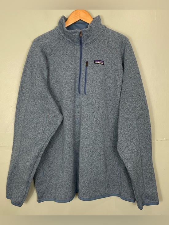 Patagonia Other - Patagonia Men’s Better Sweater 1/4 Half Zip Pullover Aquatic Blue Sz 3XL